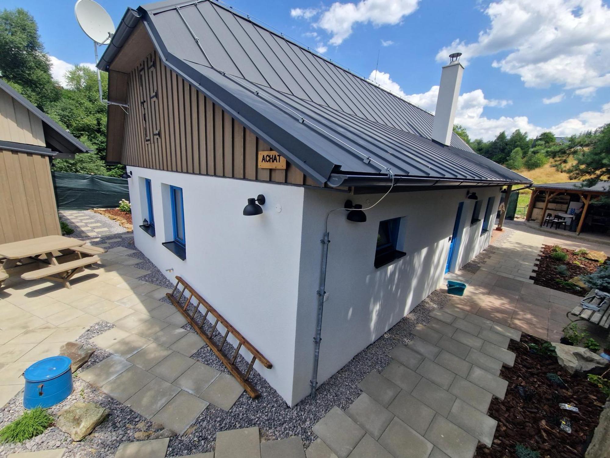 Chalupka Opal A Chalupa Achat Na Luke Lukahuta Chaletstiavnica Banska Stiavnica Na Samote - Samoobsluzny Pristup Cez Pin-Kod Nonstop Zewnętrze zdjęcie